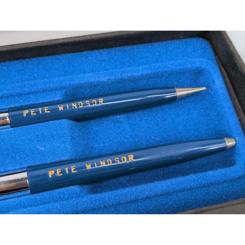 VNT SET IN BOX🚨Sheaffer Ballpoint Pen (NeedsInk) Mechanical Pencil Classic Blue